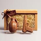 Бельгийский шоколад, 2 в 1 «Пистолет + Граната», 160 г - Фото 3