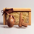 Бельгийский шоколад, 2 в 1 «Пистолет + Граната», 160 г - Фото 4