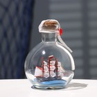 Корабль сувенирный "Трофей", в бутылке, вертикальн. 9*10см - Фото 3