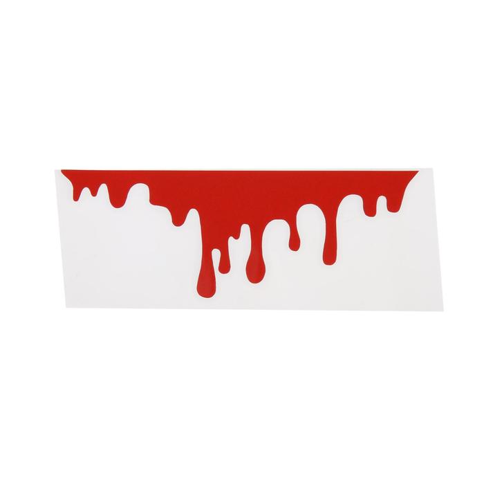 Наклейка на авто 3D, "Кровь", 20×7 см - Фото 1