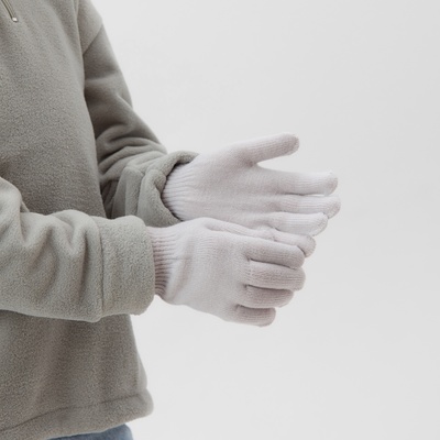 Перчатки детские MINAKU «Однотонные», серые, размер 16 (10-12 лет)