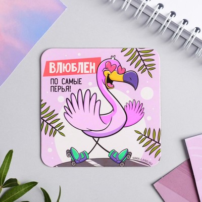 Магнит на холодильник «Влюблён», 7×7 см