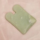 Массажёр гуаша «Лопатка», 8 × 5,7 см, цвет зелёный - Фото 3