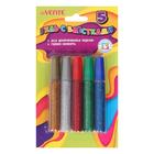 Гель с блёстками в тубе, набор 5 цветов х 10 мл, deVENTE Glitter Gel, смываемый до высыхания, в картонном блистере - Фото 1