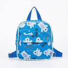 Рюкзак детский на молнии, наружный карман, цвет синий - Фото 4