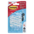 Легкоудаляемый крючок для ключей на прозрачной основе Command, набор 6 шт. - Фото 1