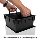 Кашпо RATO SQUARE, 2 предмета: внутренняя и наружная ёмкости, 11 и 26.6 л, цвет белый - Фото 5