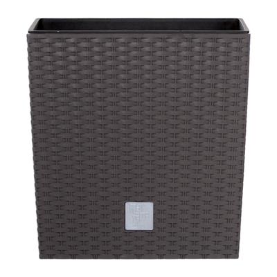 Кашпо RATO LOW, 2 предмета: внутренняя и наружная ёмкости, 21 и 32 л, цвет венге