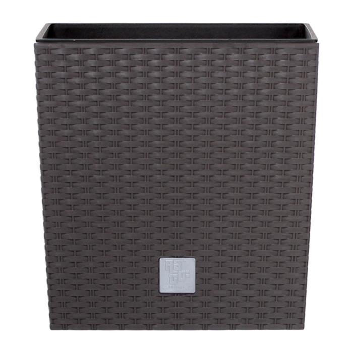 Кашпо RATO LOW, 2 предмета: внутренняя и наружная ёмкости, 21 и 32 л, цвет венге - Фото 1