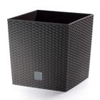 Кашпо RATO LOW, 2 предмета: внутренняя и наружная ёмкости, 21 и 32 л, цвет венге - Фото 2