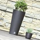 Кашпо RATO TUBUS, 2 предмета: внутренняя и наружная ёмкости, 15 и 27 л, цвет венге - Фото 2