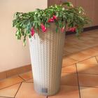 Кашпо RATO TUBUS, 2 предмета: внутренняя и наружная ёмкости, 35 и 64 л, цвет мокка - Фото 3