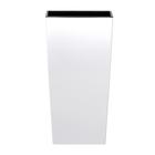 Кашпо URBI SQUARE, 2 предмета: внутренняя и наружная ёмкости, 37 и 91,5 л, цвет белый - Фото 1