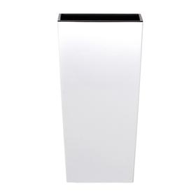 Кашпо URBI SQUARE, 2 предмета: внутренняя и наружная ёмкости, 37 и 91,5 л, цвет белый