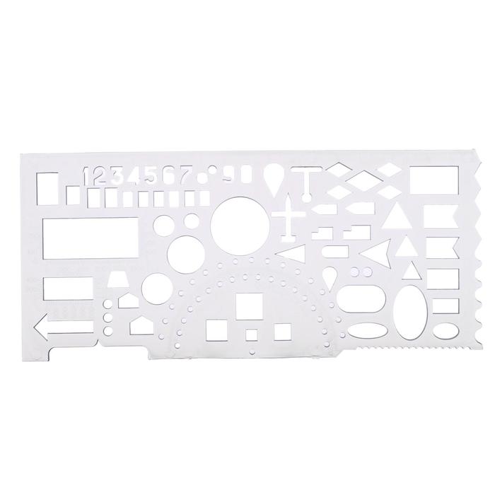 Линейка офицерская Calligrata, 20 см, полупрозрачная - Фото 1