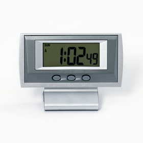 Часы электронные настольные "Канис": календарь, будильник, 1 ААА, 10.5 х 4.2 х 7.7 см