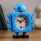 Часы - будильник настольные "Робот" с органайзером, дискретный ход, d-6.5 см, 12 х 15 см, АА - Фото 2
