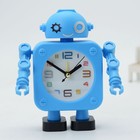 Часы - будильник настольные «Робот», органайзер, дискретный ход, d=6.5 см, 12×15 см, от батареек АА - Фото 2