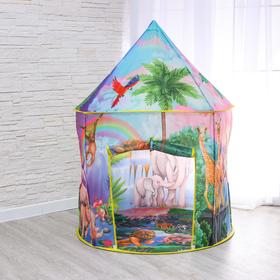 Палатка детская игровая «Джунгли» 100×100×135 см  (артикул 5420951)  большой выбор товаров оптом и в розницу по низким ценам с доставкой