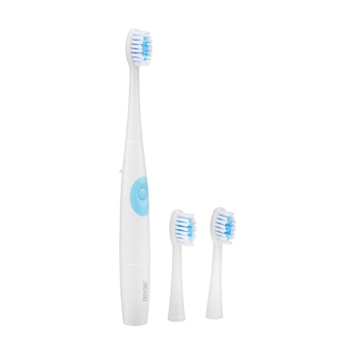 Электрическая зубная щётка Seago SG-915, 22000 уд/мин, + 2 насадки, от 1хААА, голубая - Фото 1