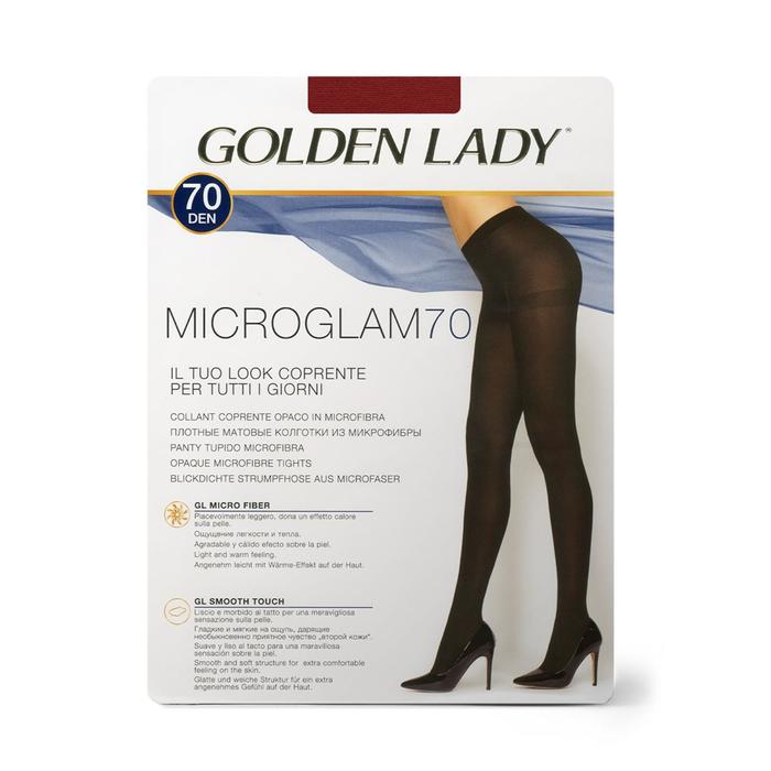 Колготки женские Golden Lady Micro Glam, 70 den, размер 2, цвет biking red - Фото 1