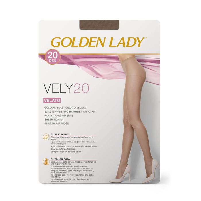 Колготки женские Golden Lady Vely, 20 den, размер 2, цвет daino - Фото 1