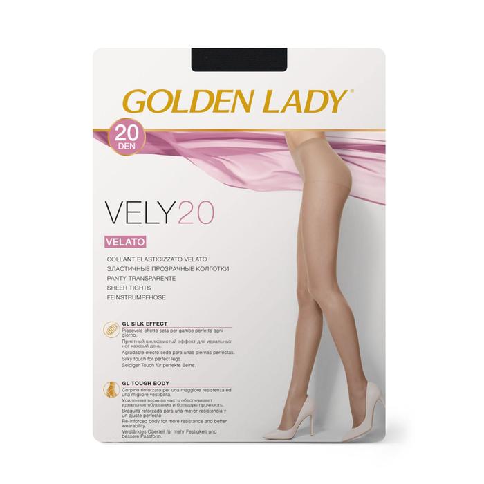 Колготки женские Golden Lady Vely, 20 den, размер 2, цвет nero - Фото 1