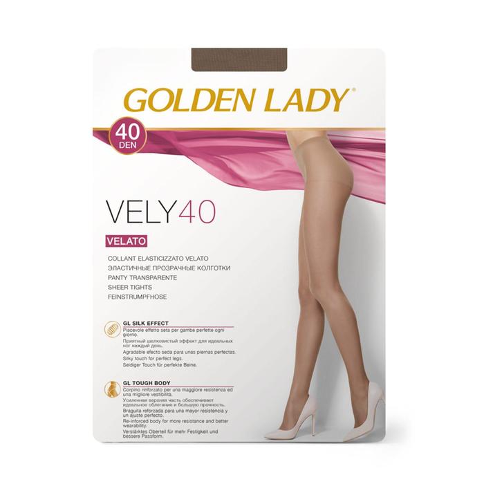 Колготки женские Golden Lady Vely, 40 den, размер 5, цвет daino - Фото 1