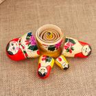 Матрёшка «Клавдия», красный платок 5 кукольная, 9-11 см, ручная работа - фото 25402948