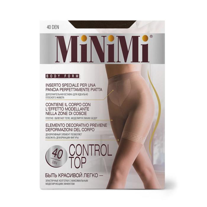 Колготки женские MiNiMi Control Top, 40/140 den, размер 2, цвет mineral - Фото 1