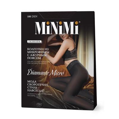 Колготки женские MiNiMi Diamante Micro, 100 den, размер 2, цвет carbone