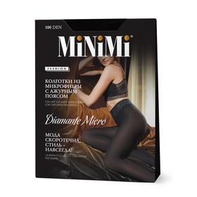 Колготки женские MiNiMi Diamante Micro, 100 den, размер 4, цвет nero
