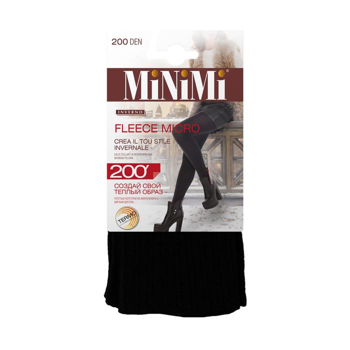 

Колготки женские MiNiMi Fleece Micro, 200 den, размер 4, цвет nero