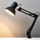 Лампа настольная Е27, на зажиме (220 В) черная h=55 см (811) RISALUX - Фото 2