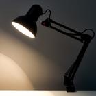 Лампа настольная Е27, на зажиме (220 В) черная h=55 см (811) RISALUX - Фото 3