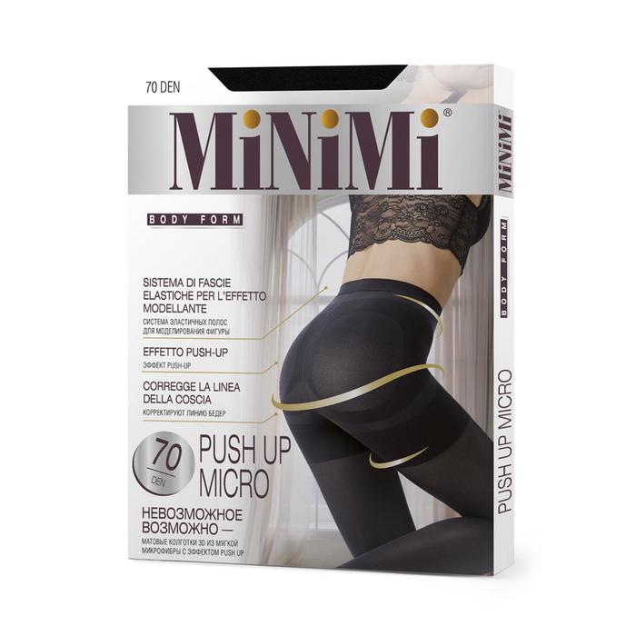 Колготки женские MiNiMi Push Up Micro, 70/140 den, размер 2, цвет nero - Фото 1