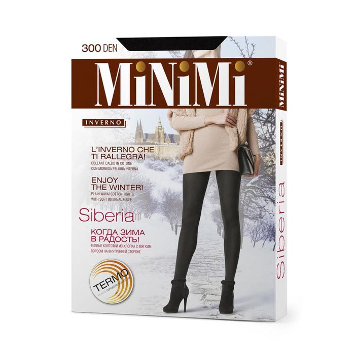 

Колготки женские MiNiMi Siberia, 300 den, размер 3, цвет nero