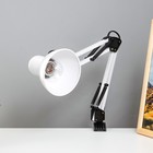 Лампа настольная Е27, h=55 см, шарнирная, на зажиме (220 В) белая RISALUX - Фото 4