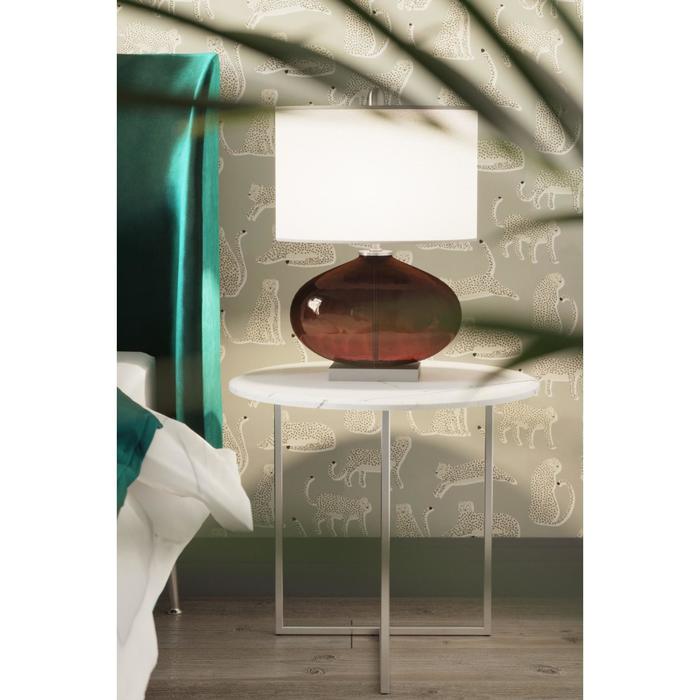 Стол журнальный «Альбано», 550 × 550 × 500 мм, цвет белый мрамор - Фото 1