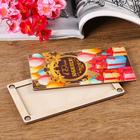 Купюрница на магнитах "В день Юбилея!", дерево, лакированная, 10х19 см - фото 21192243