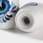 Набор для специй Доляна «Свиристель», 2 предмета: солонка, перечница, 130 мл, доломит - Фото 4