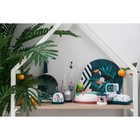 Маслёнка Доляна «Тропики», 17×12.5×8 см, цвет белый - Фото 6