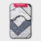 Коврики для ванной и туалета Доляна «Галька геометрическая», 2 шт., 40×50 см, 50×80 см, МИКС - Фото 6