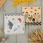 Набор кухонный «Светлой пасхи»: прихватка, подставка под горячее - Фото 1