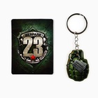 Магнит и брелок на 23 Февраля «Граната», подарочный набор : 2 предмета - Фото 3