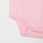 Боди «Котики», цвет розовый, рост 62 см - фото 34991454