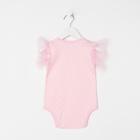 Боди «Котики», цвет розовый, рост 62 см - фото 34991455