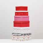 Набор коробок 6 в 1 "Признание в любви", 25,5 х 25,5 х 13 - 16 х 16 х 8 см - фото 24506925