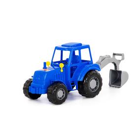 Трактор «Алтай» синий, с лопатой