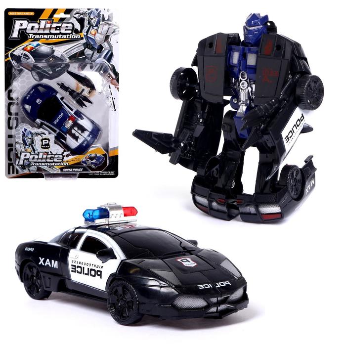 Робот "Полицейский", трансформируется, цвета МИКС - Фото 1